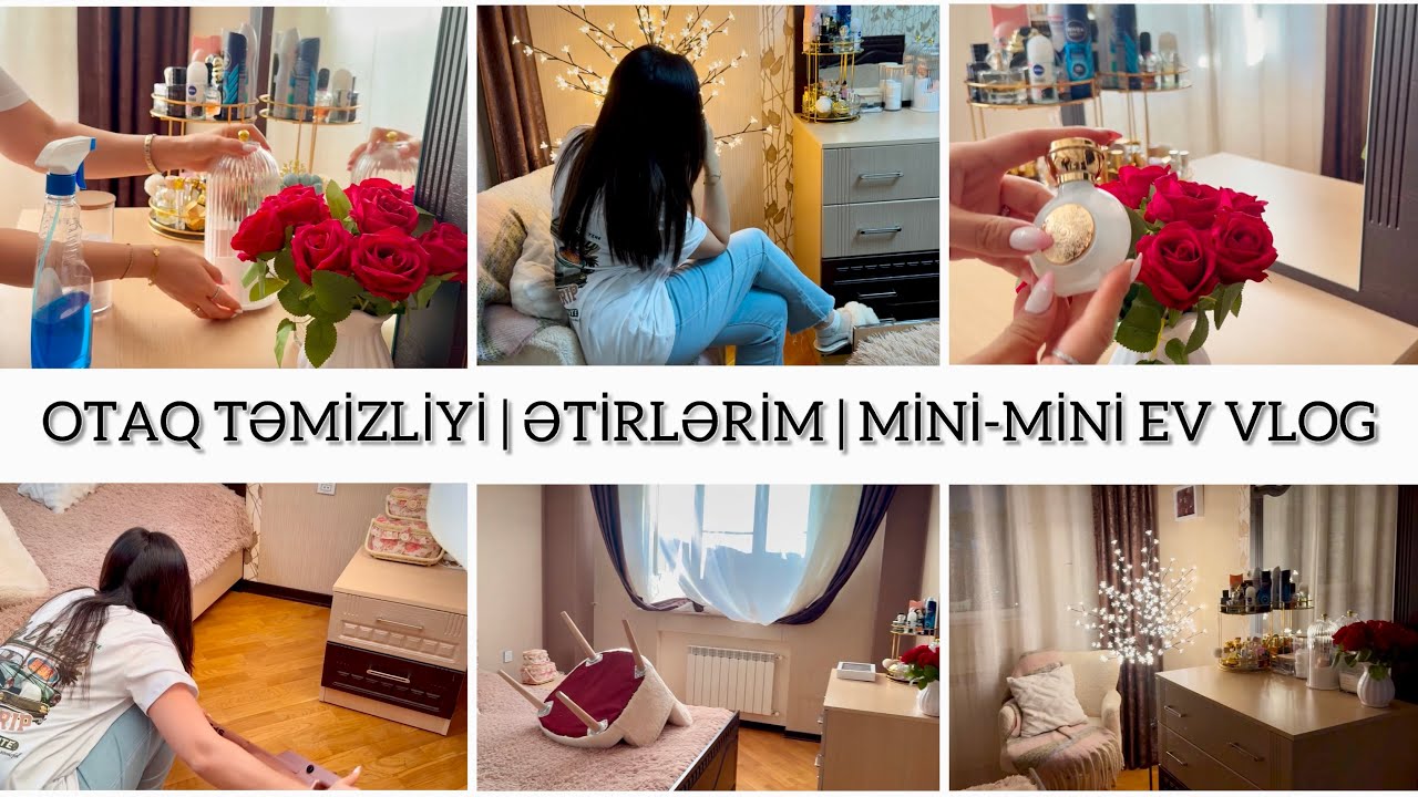 TƏMİZLİK VLOG | Otaq təmizliyi | belə ev turu heç yerdə görməmişdiz😂Kanalıma abunə olun🌸#vlog