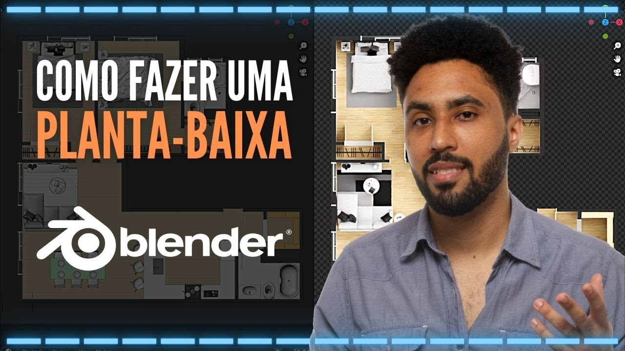 Como fazer Planta Baixa Humanizada no Blender #Blender #Archviz