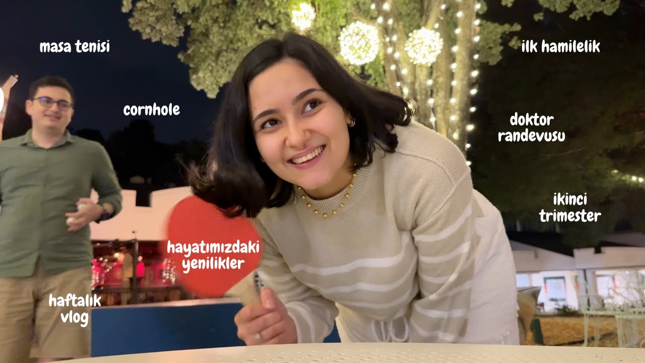 hamilelik sürecim | birlikte doktor randevuma gidelim | café vlog | masa tenisi, cornhole