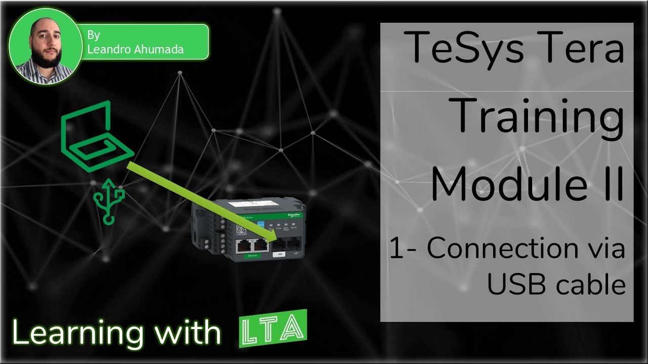 Обучение работе с TeSys Tera - подключение M2.1 через USB-кабель