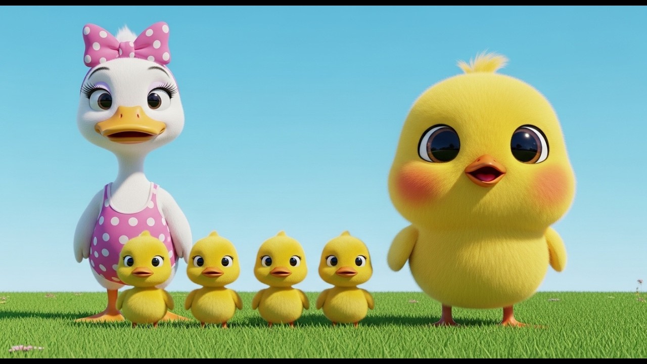 “Five Little Ducks 🦆🦆🦆🦆🦆 | Funny Duck Song for Kids | Baby Dance”#english #cute