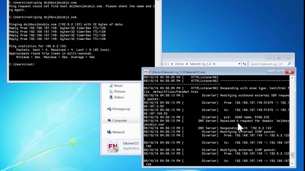 Malware: FakeNet-NG