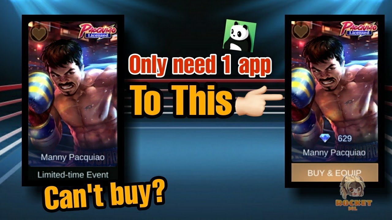WORK EVERY PATCH!HOW TO GET MANNY PAQUIAO SKIN! ONLY NEED 1 app
