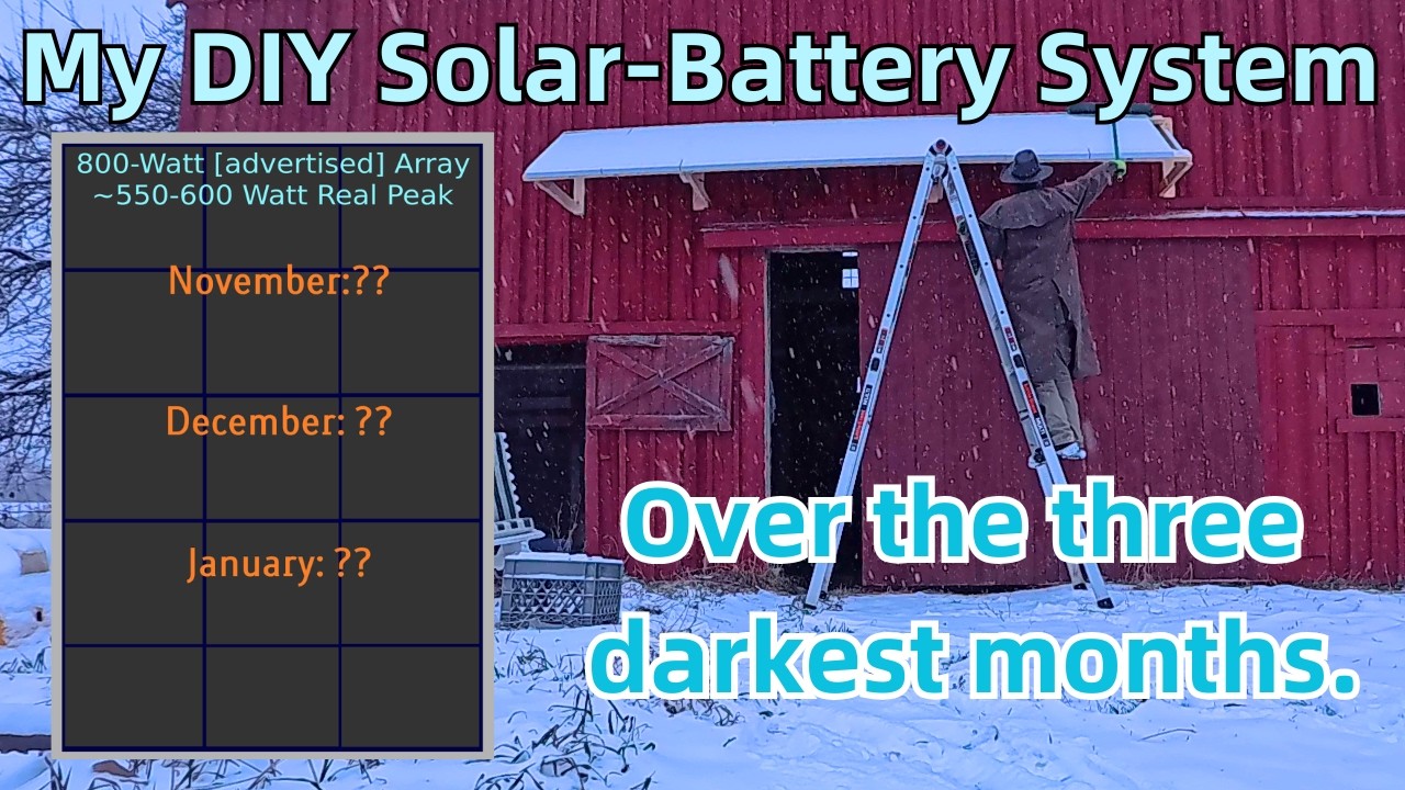 DIY Solar-Battery Backup -- After 3 months of Winter