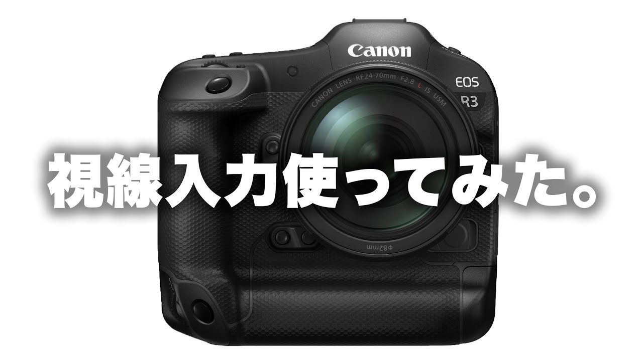 【Canon】キヤノンEOS R3の視線入力