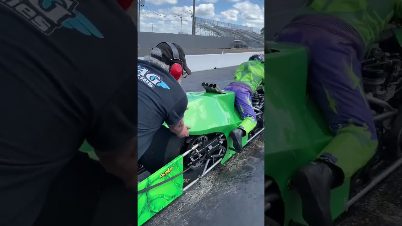 Testing NEW Top Fuel Motorcycle