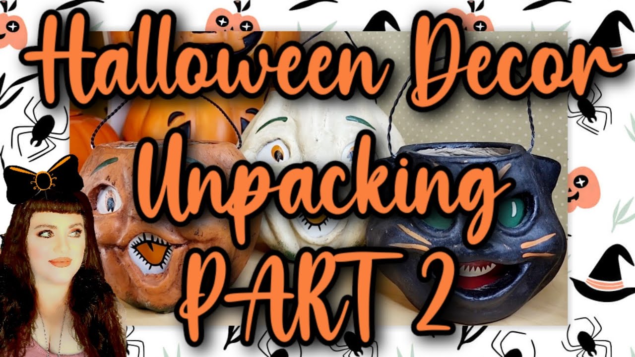 PART 2 🎃Halloween🎃 Decor Unpacking Rae Dunn Johanna Parker & More Vintage Style & Retro Halloween