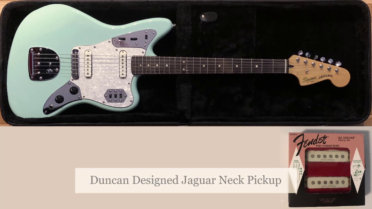 Squier Vintage Modified Jaguar Clean Duncan Designed vs Fender Pure Vintage 65 Pickups