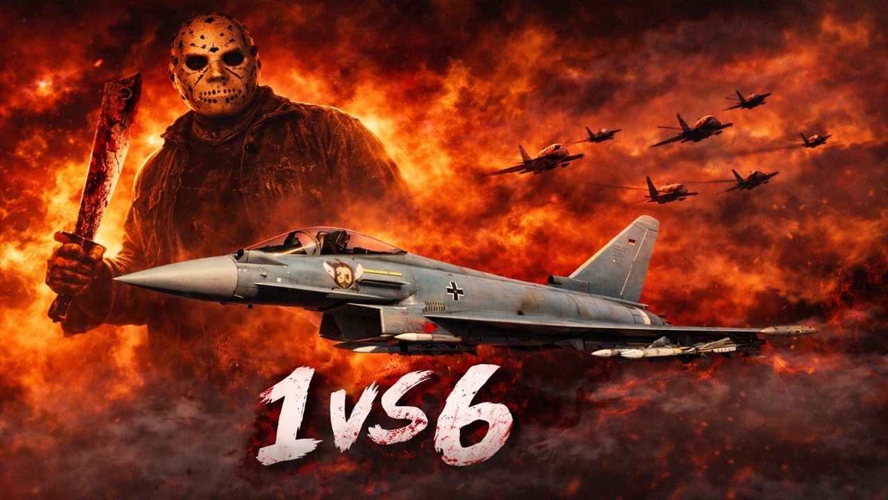 Serial killer Jet, 1 vs 6 at the end, RAW GAMEPLAY- WAR THUNDER