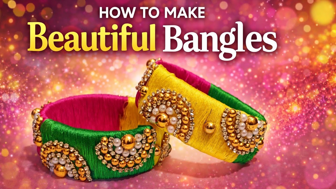 I Made These Beautiful Bangles at Home 😱 Easy DIY Tutorial 