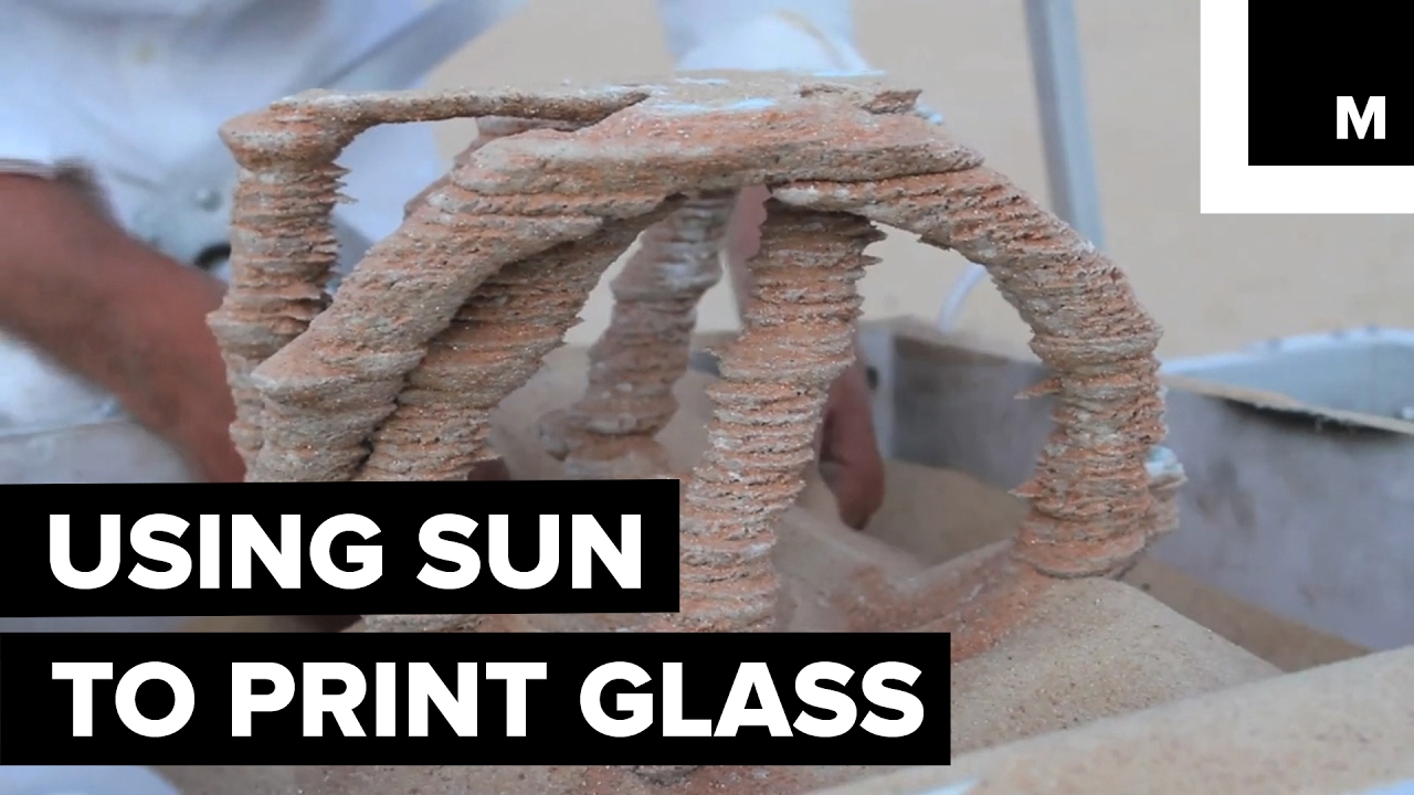 Solar-powered machine turns sand into glass
