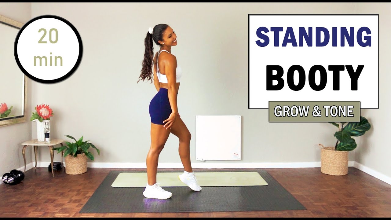 20 min STANDING BOOTY WORKOUT | At Home | No Equipment | Standing Butt Workout
