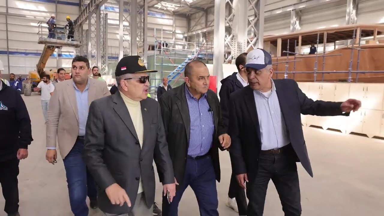 الجولة التفقدية للفريق أسامة ربيع رئيس هيئة قناة السويس  بترسانة جنوب البحر الأحمر