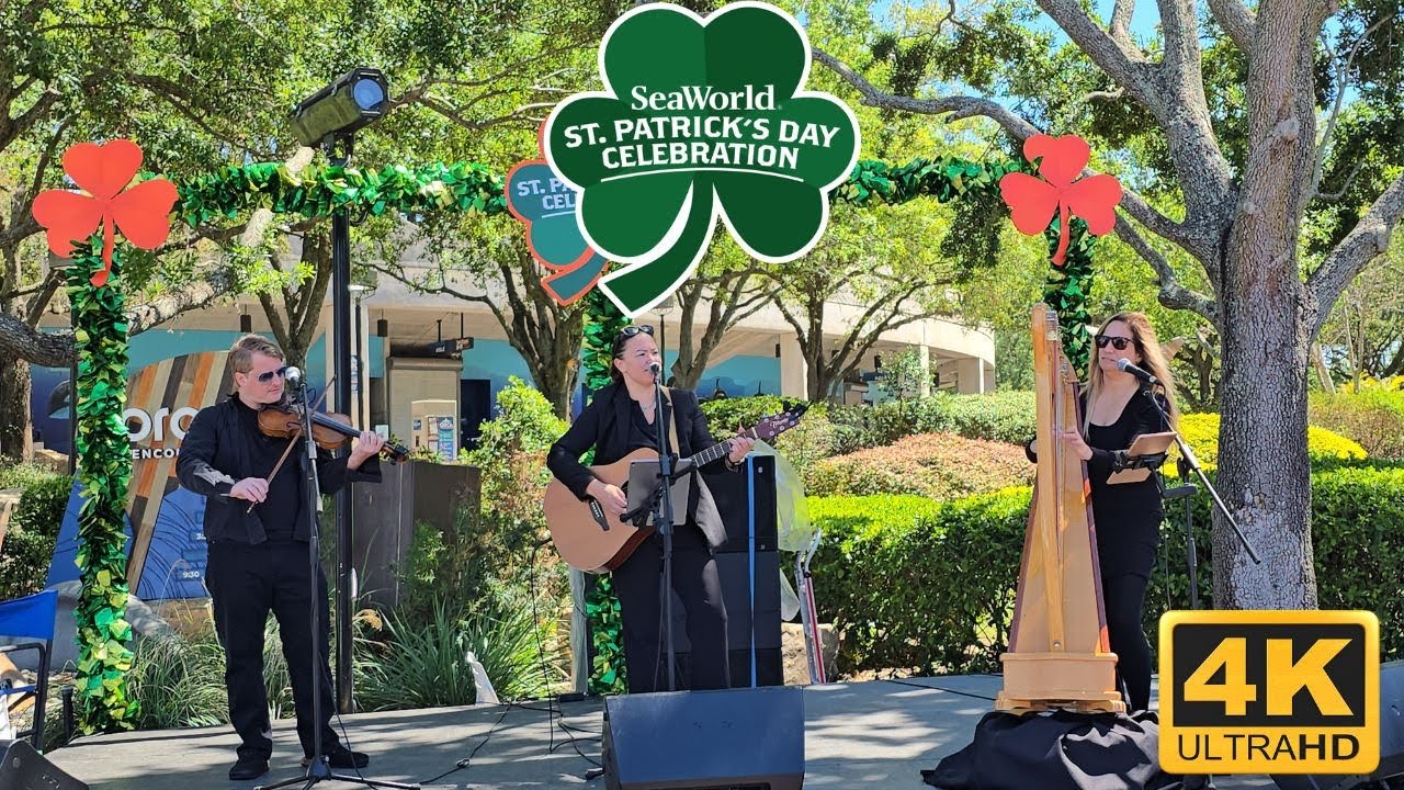 🎶 Irish Folk Songs LIVE ☘️ | SeaWorld Orlando St. Patrick’s Day Celebration 2025 | 4K UHD