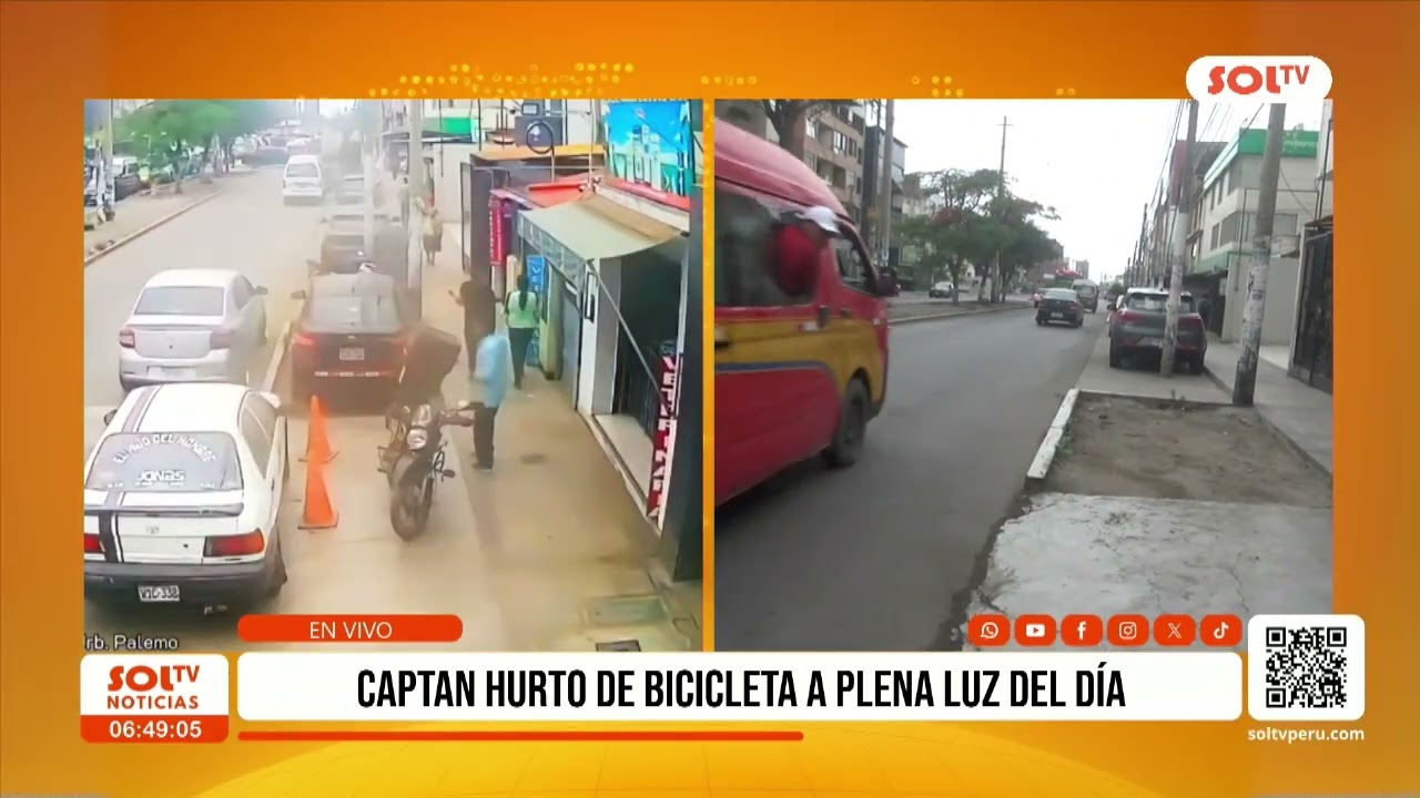 Trujillo: hurto de bicicleta sorprende en avenida César Vallejo