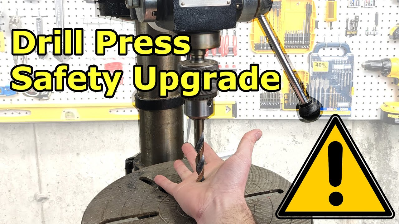 Drill Press Safety Upgrade: 3D Printed On/Off Switch Guard