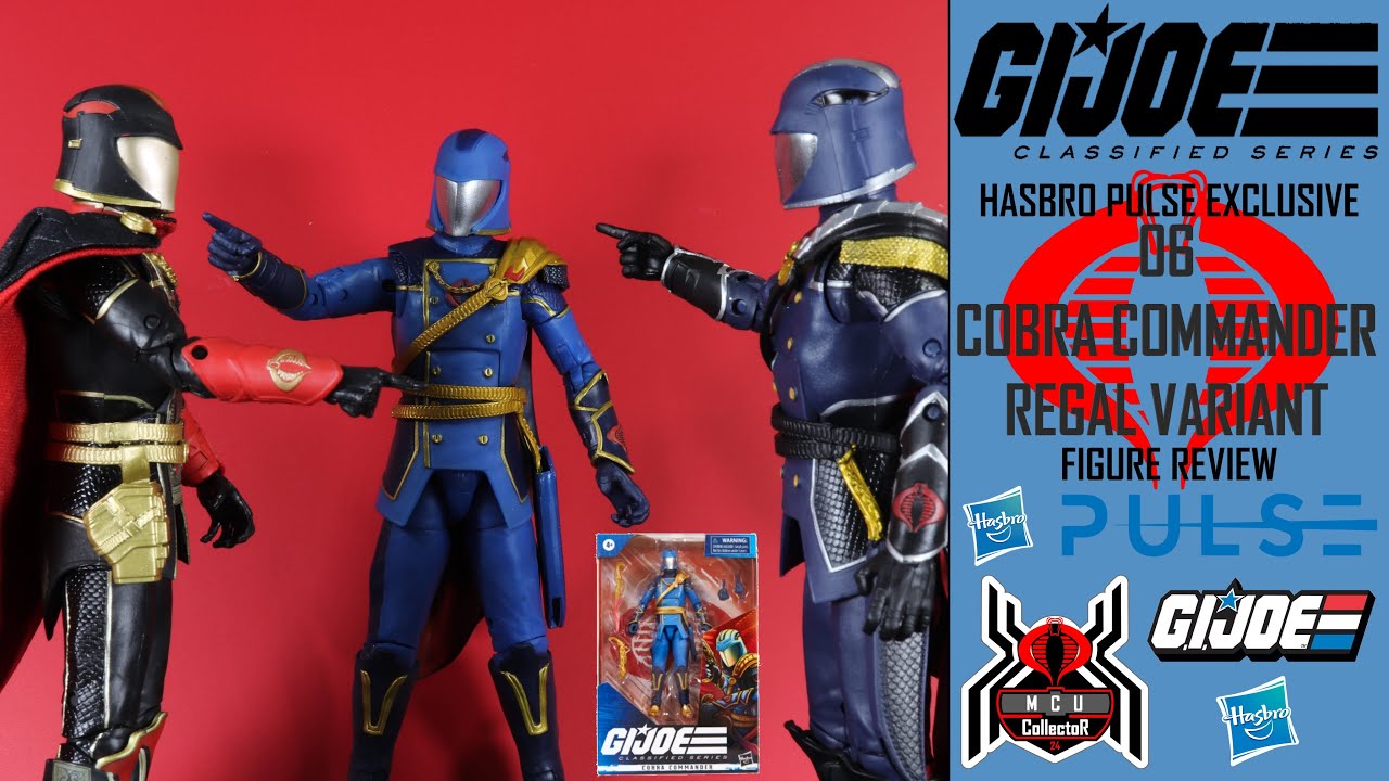 GI Joe Classified Series 06 REGAL VARIANT COBRA COMMANDER Hasbro Pulse Exclusive Figure Review