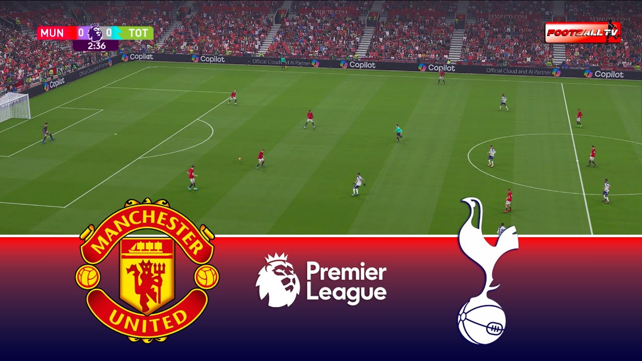 Manchester United vs Tottenham - Premier League 2026 | Full Match All Goals | Pes 21 Gameplay