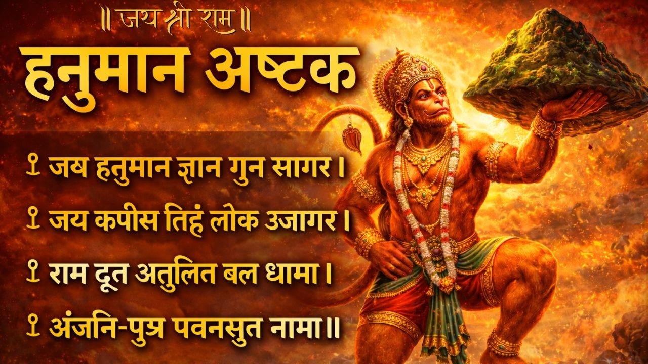 हनुमान अष्टक: बाल समय रवि भक्षि लियो | Powerful Hanuman Ashtak for Positive Energy | Full Lyrics