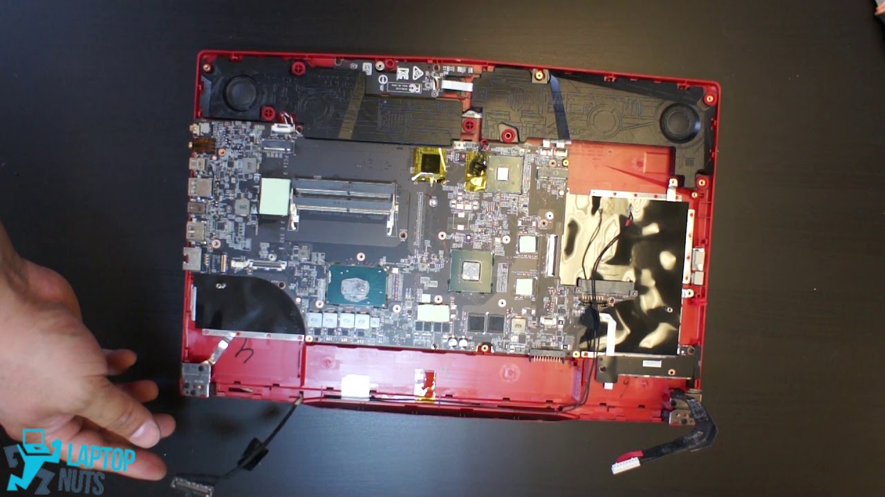 Laptop MSI MS 16P6 GL63 Disassembly Take Apart Sell. Drive, Mobo, CPU & other parts Removal