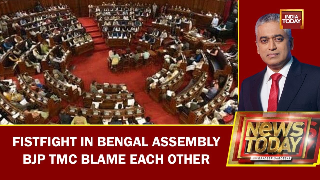Fistfight In Bengal Assembly  TMC, BJP Blame Each Other For Mayhem | NewsToday With Rajdeep Sardesai