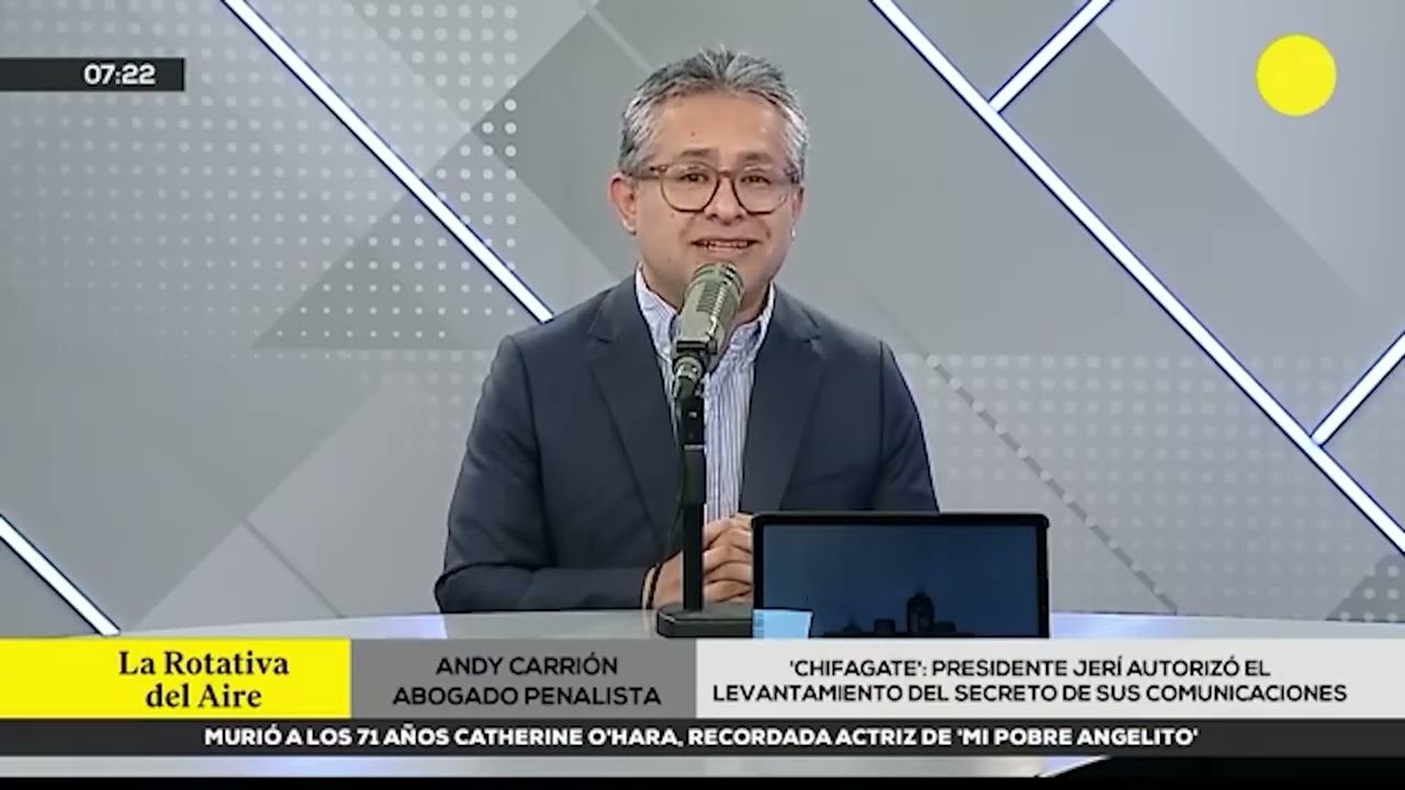 Andy Carrión en RPP analiza por qué la Fiscalía no accederá a llamadas en caso Jose Jerí