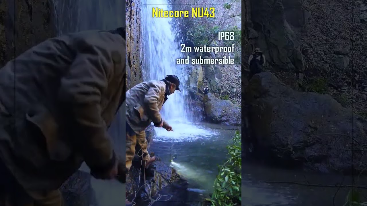 NU43 headlamp by Nitecore. IP68 2m submersible. Waterproof test. #nitecore #headlights