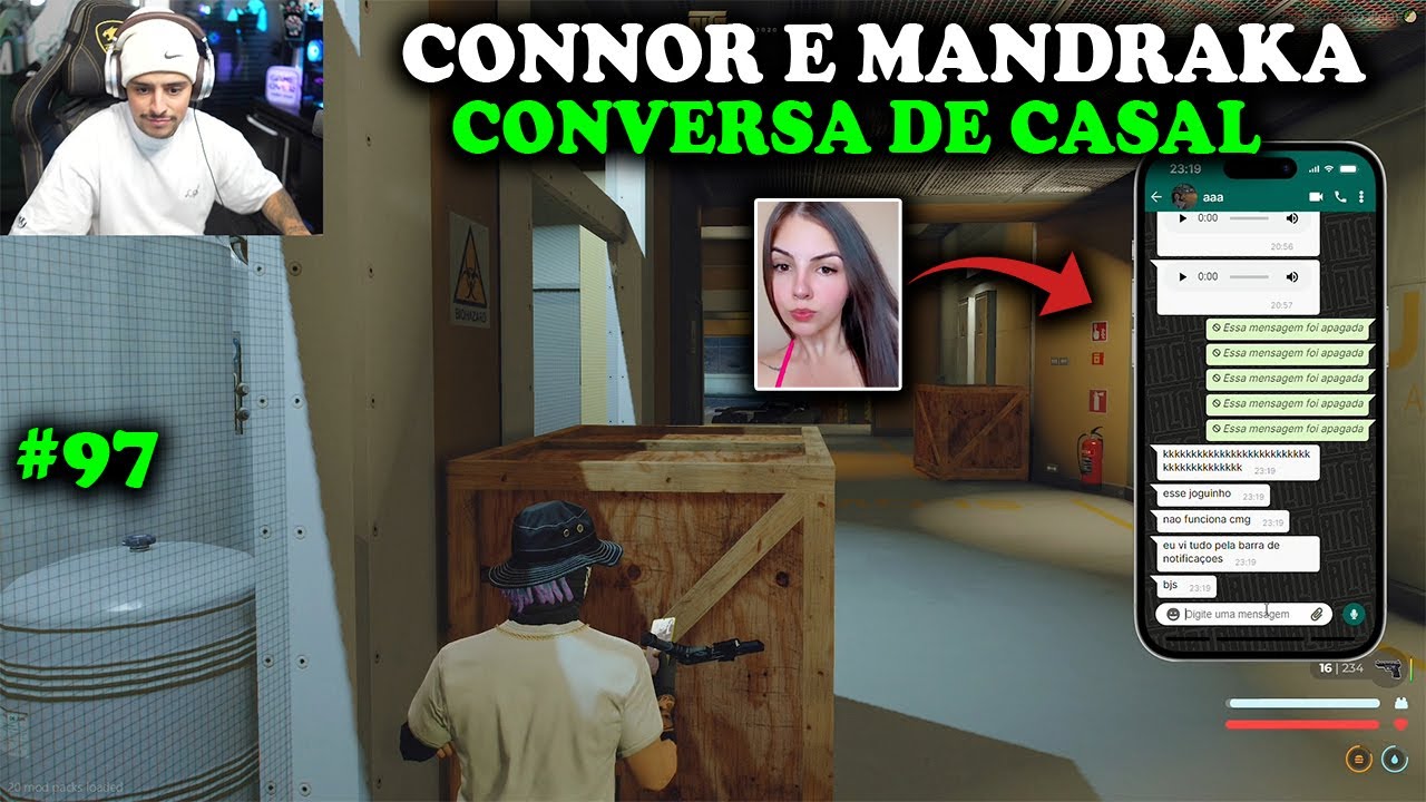 MANDRAKA E CONNOR TENDO AQUELA CONVERSA DE CASAL! EP 97