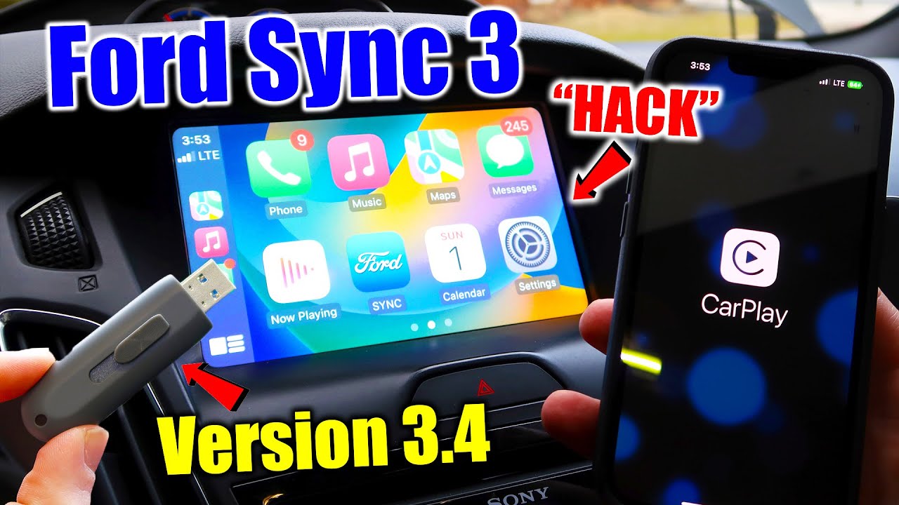 Installing Apple CarPlay On Any Older Ford Sync 3...
