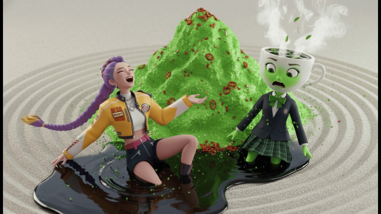 ルミとカプチーナが巨大ピザに入ったらどうなる？