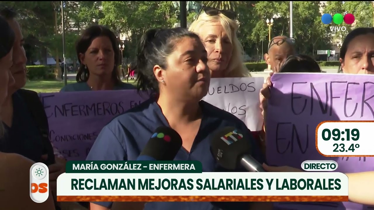 ENFERMEROS RECLAMAN MEJORAS SALARIALES ► TELEFE ROSARIO