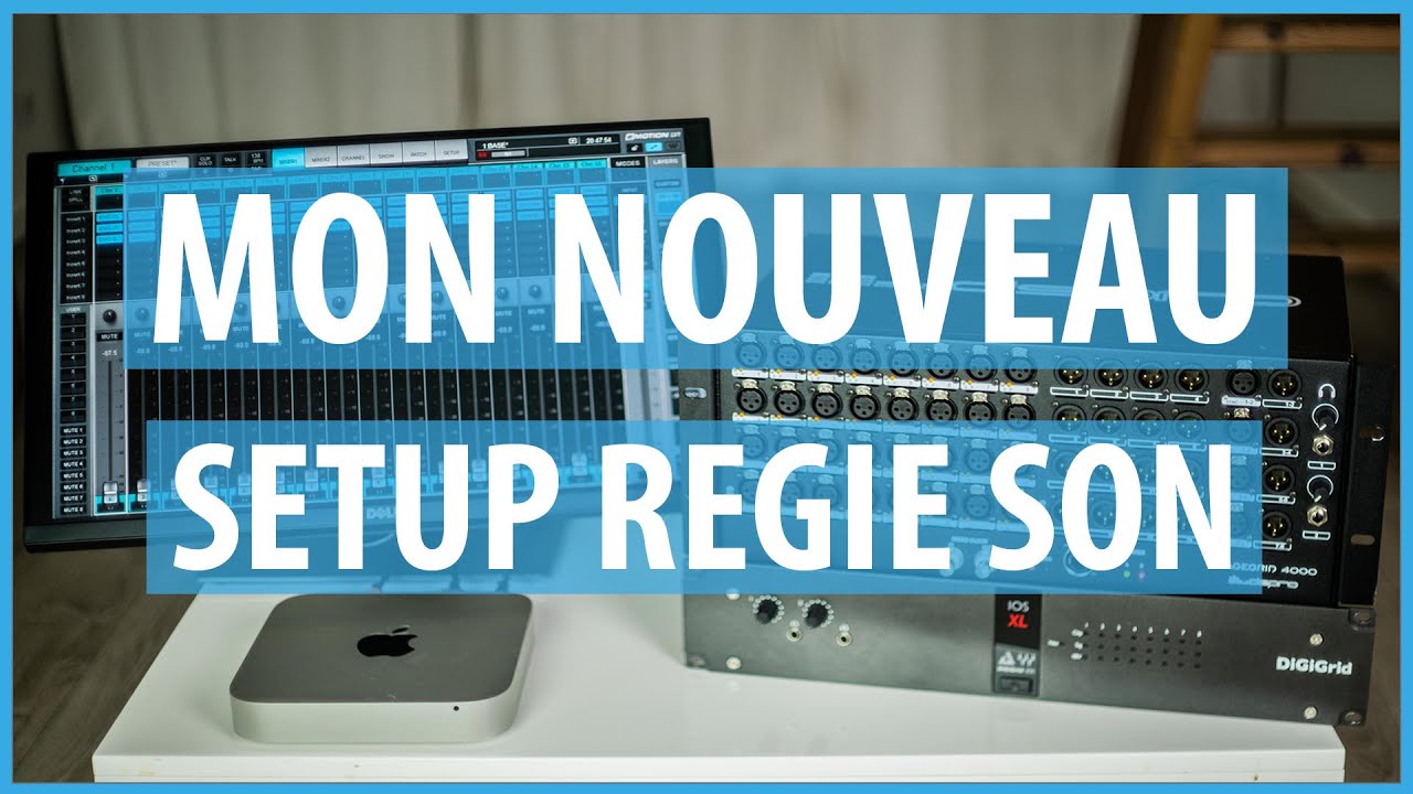 MON NOUVEAU SETUP REGIE SON (Waves eMotion LV1)