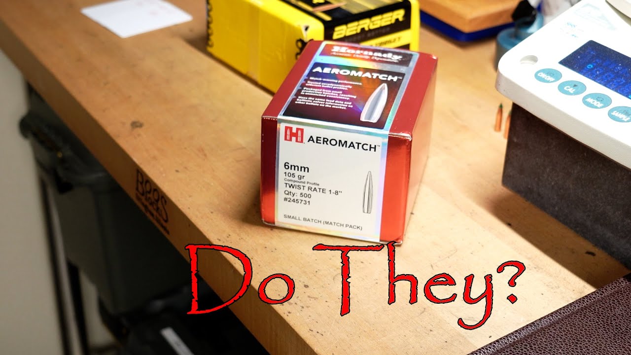 Testing the 6mm, 105 gr Hornady Aeromatch