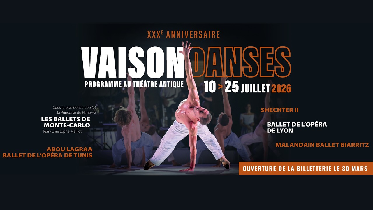 Vaison Danses 2026 - la bande-annonce du 30e anniversaire du festival !