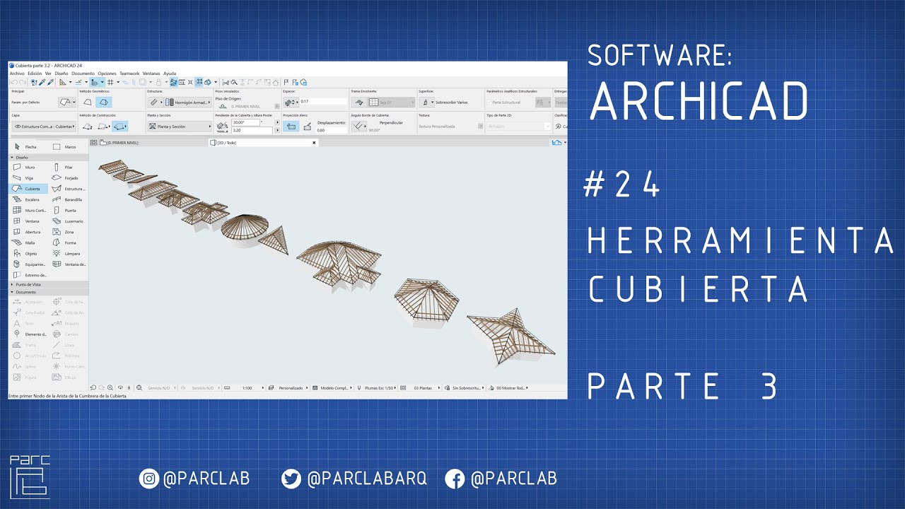 ARCHICAD - Herramienta Cubierta - Parte 3 (RoofMaker)