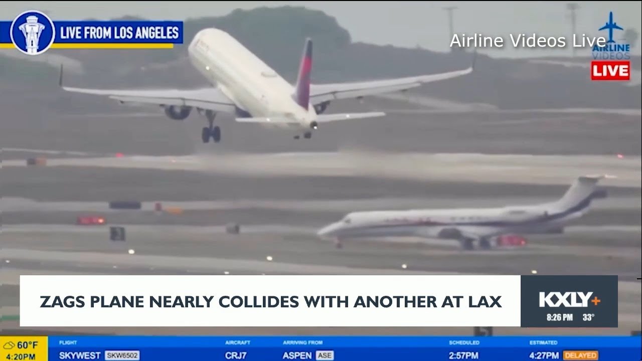 Zags plane nearly collides with another at LAX