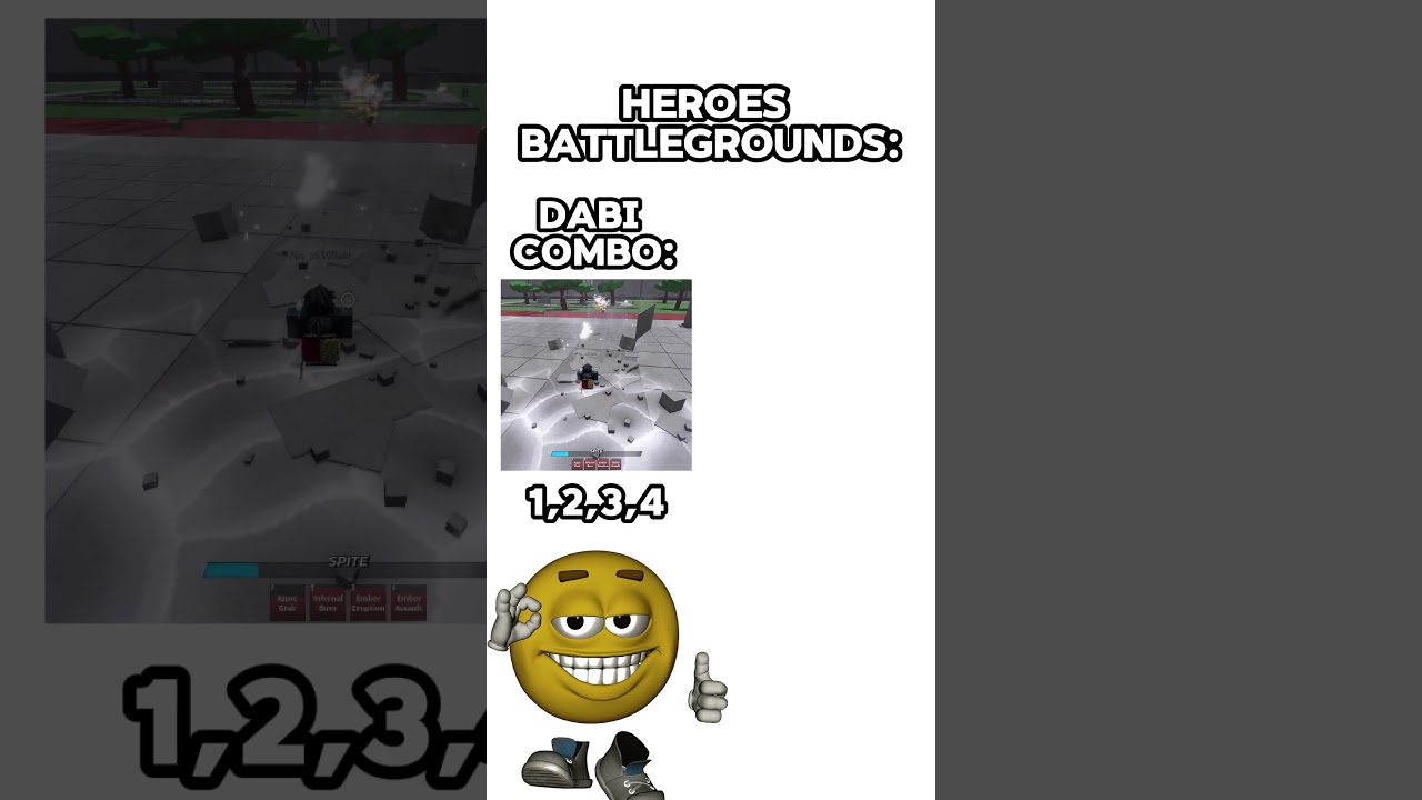 just combo 🤡-Roblox Heroes Battlegrounds  #heroesbattlegrounds #roblox