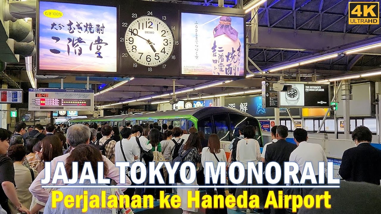 Going to Haneda International Airport with TOKYO MONORAIL❗ Haneda Airport Line Rail Link - Japan 4K