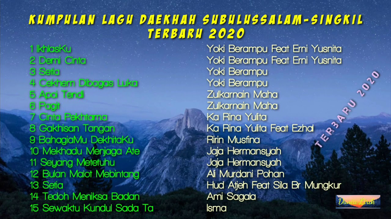 Kumpulan Lagu Daekhah Subulussalam - Singkil Terbaru 2020