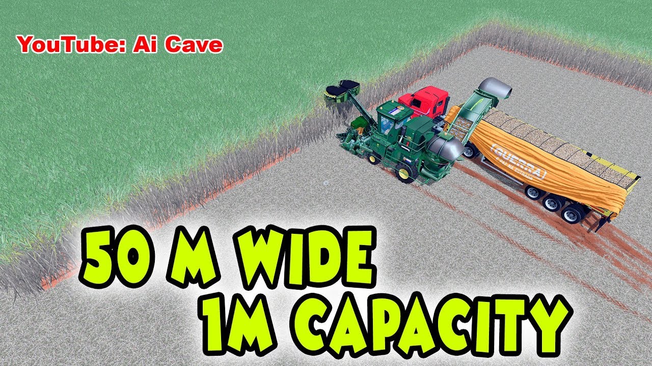 Вам это нравится? 50-метровый JOHN DEERE 3522 Sugarcane Harvester - Farming Simulator 17
