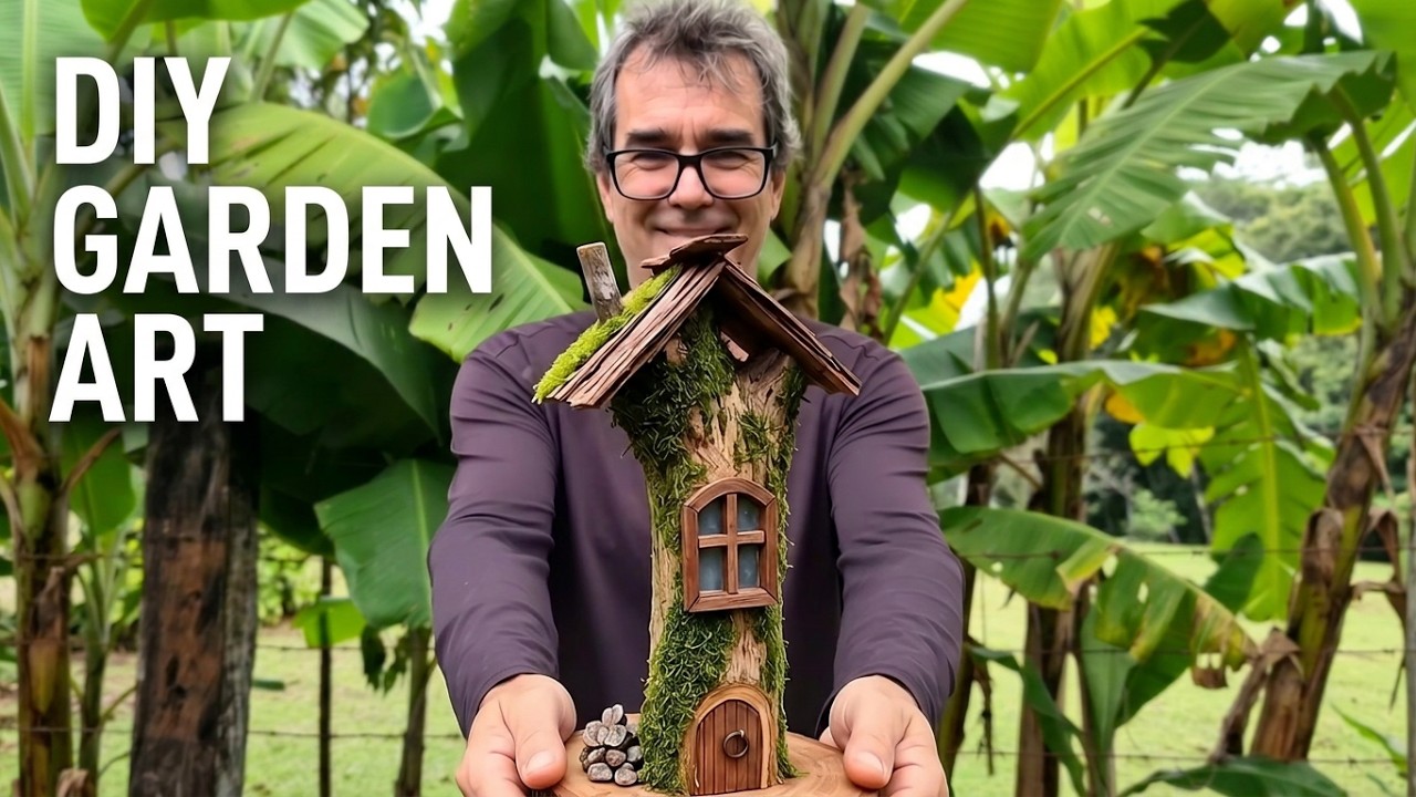 Stop Throwing Away Thick Branches! 🪵 DIY Rustic Garden Art Decor