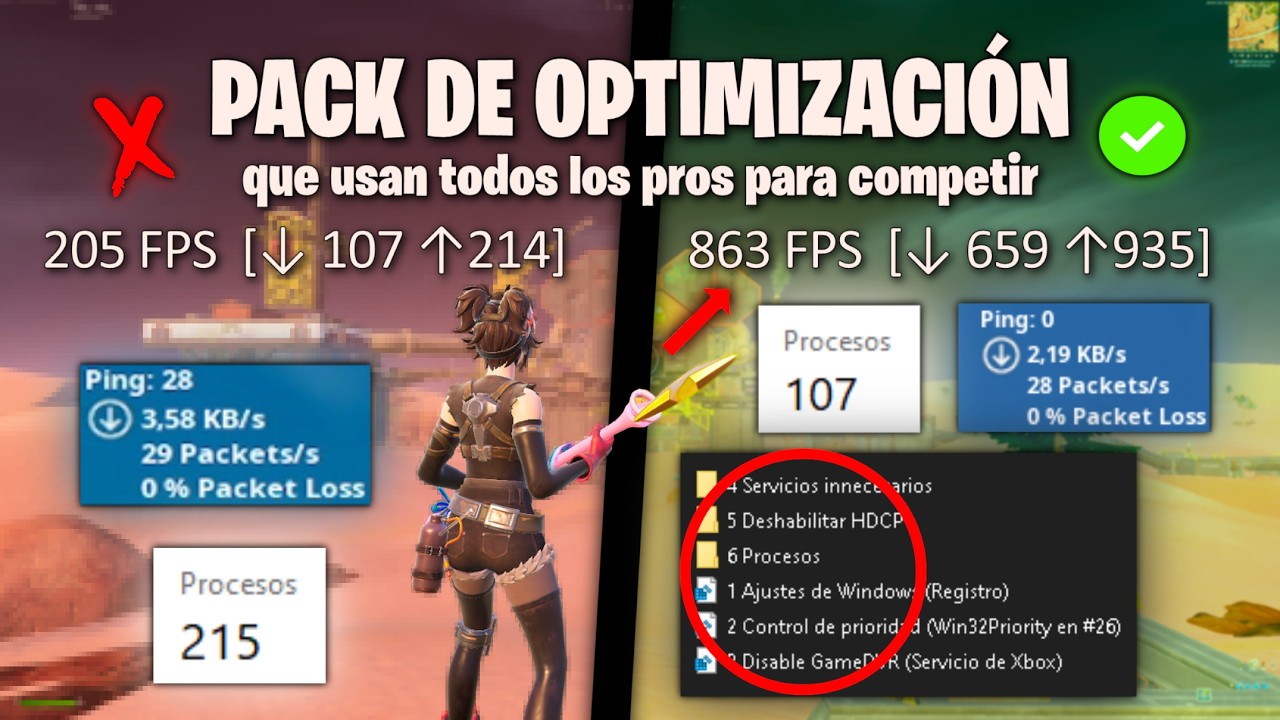 La MEJOR OPTIMIZACIÓN para FORTNITE 2024🔥 (CH5, S3) - BAJAR PING, DELAY y SUBIR FPS✅ | xHybrid