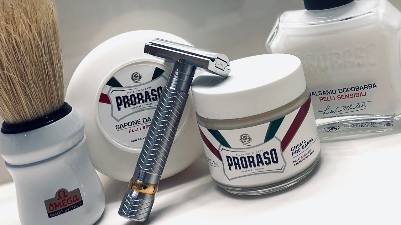 ROCNEL SAILOR 2022L ( 8TH GENERATION ) ADJUSTABLE RAZOR - PRORASO SENSITIVE SOAP - 🤣👊🤘😎🤘