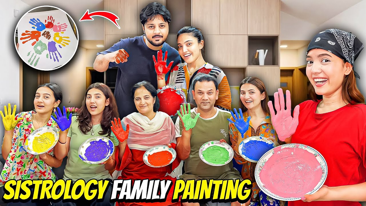 Sabne Mil Kar Family Painting Banayi🎨😍|Papa Ki Special Biryani♥️|Sistrology