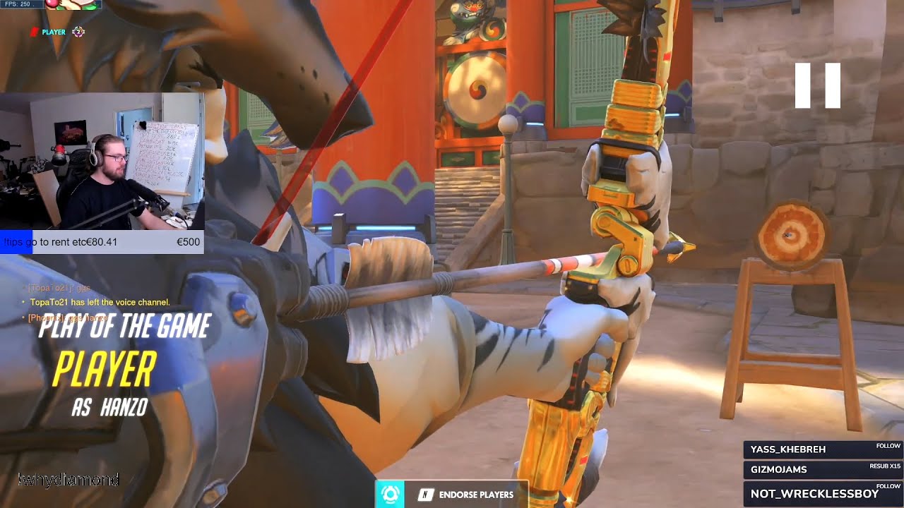 Arrge Hanzo Main - POTG! [ Overwatch Season 35 Top 500 ]