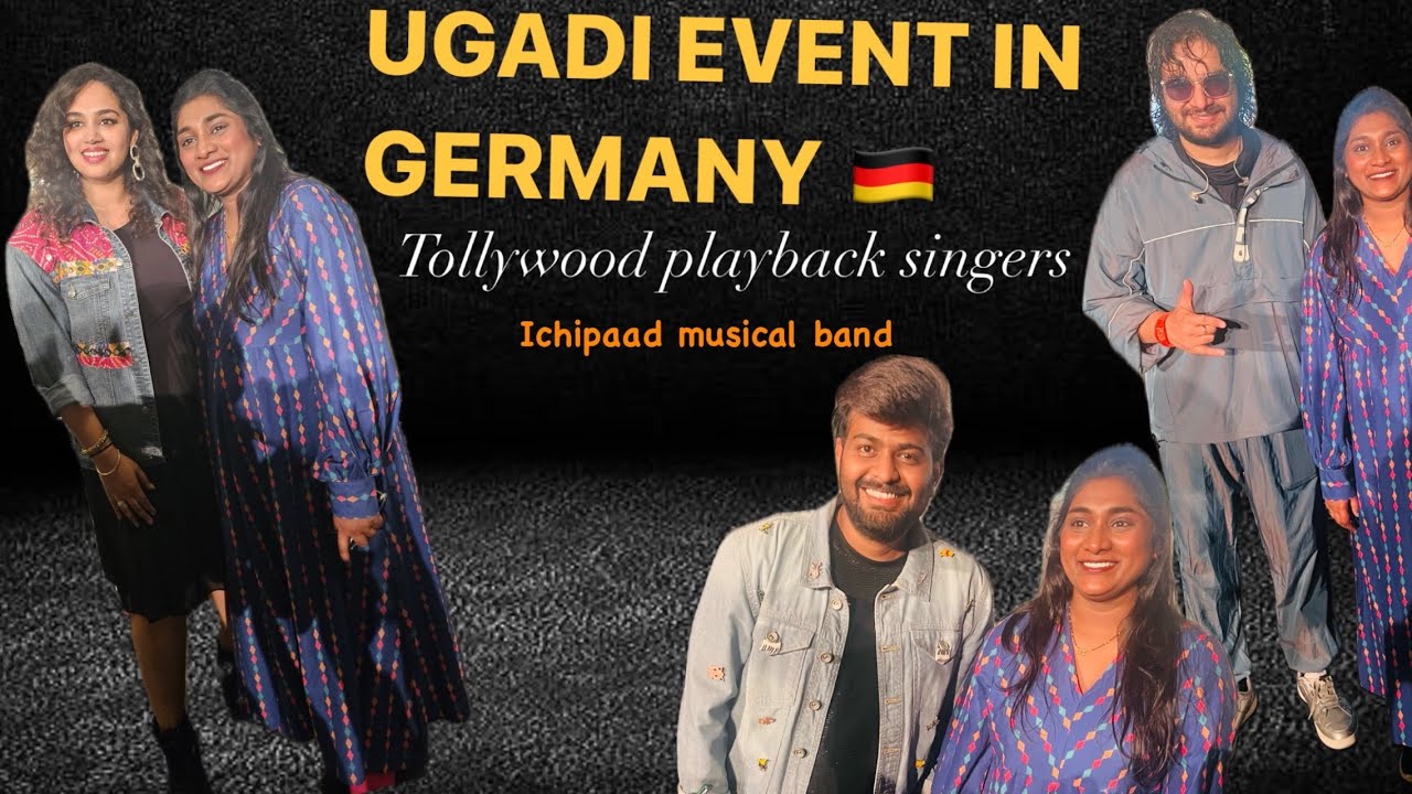UGADI EVENT in Germany 2024|| Tollywood playback singer ||  Telugu velugu Germany e.V. ( TVG ) 🇩🇪