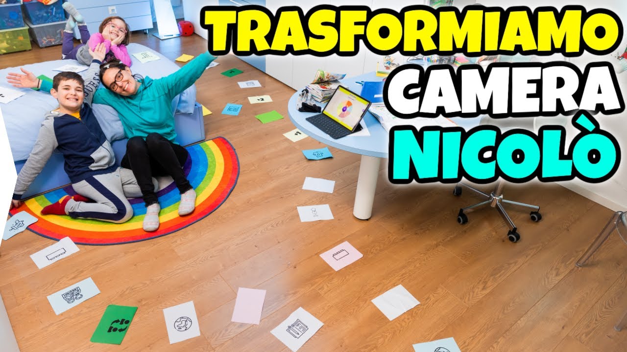 TRASFORMIAMO LA CAMERETTA DI NICOLÒ in un Gigante Gioco da Tavolo