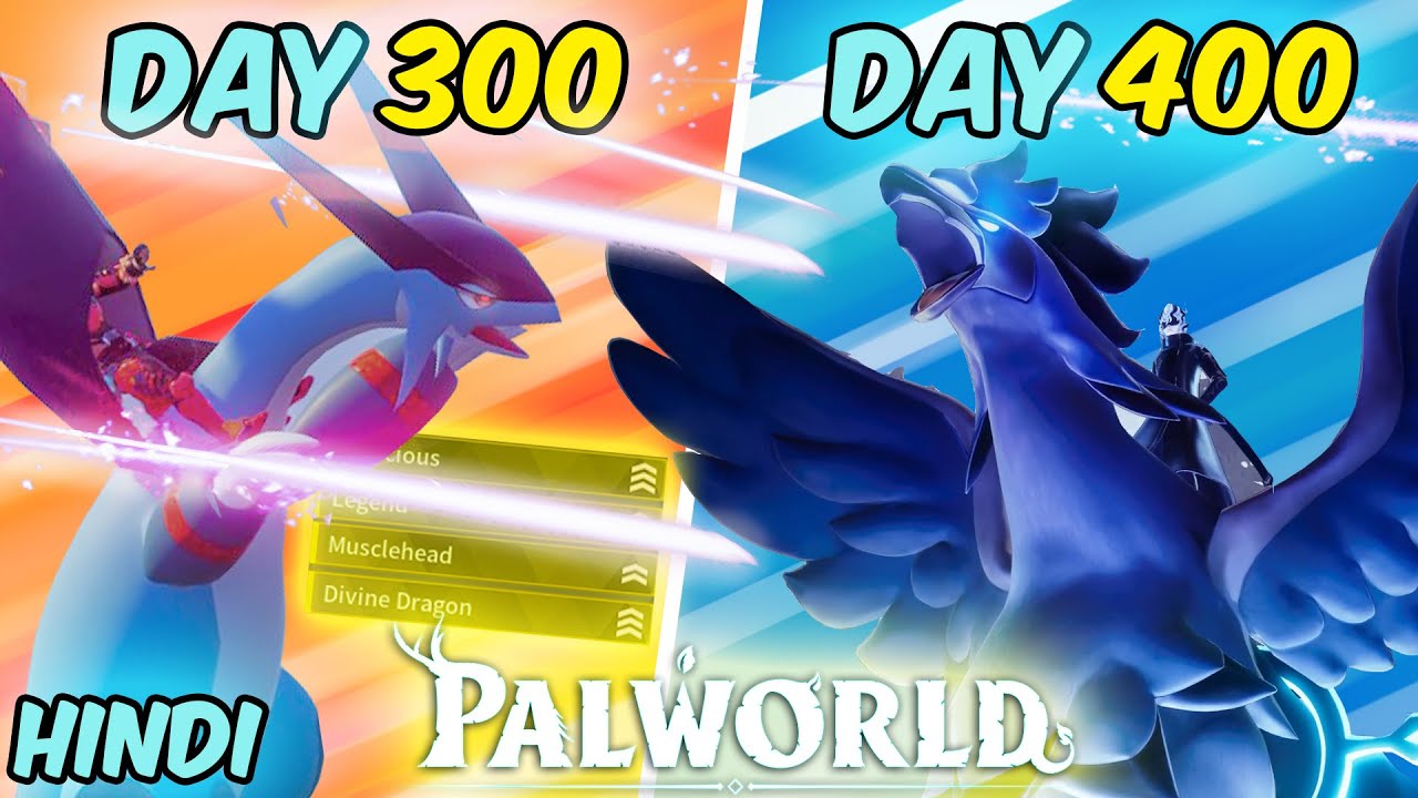 I Survived 400 DAYS in PALWORLD with a TWIST Part 5 ( HINDI ) || New Pokemon Game 2024 #palworld