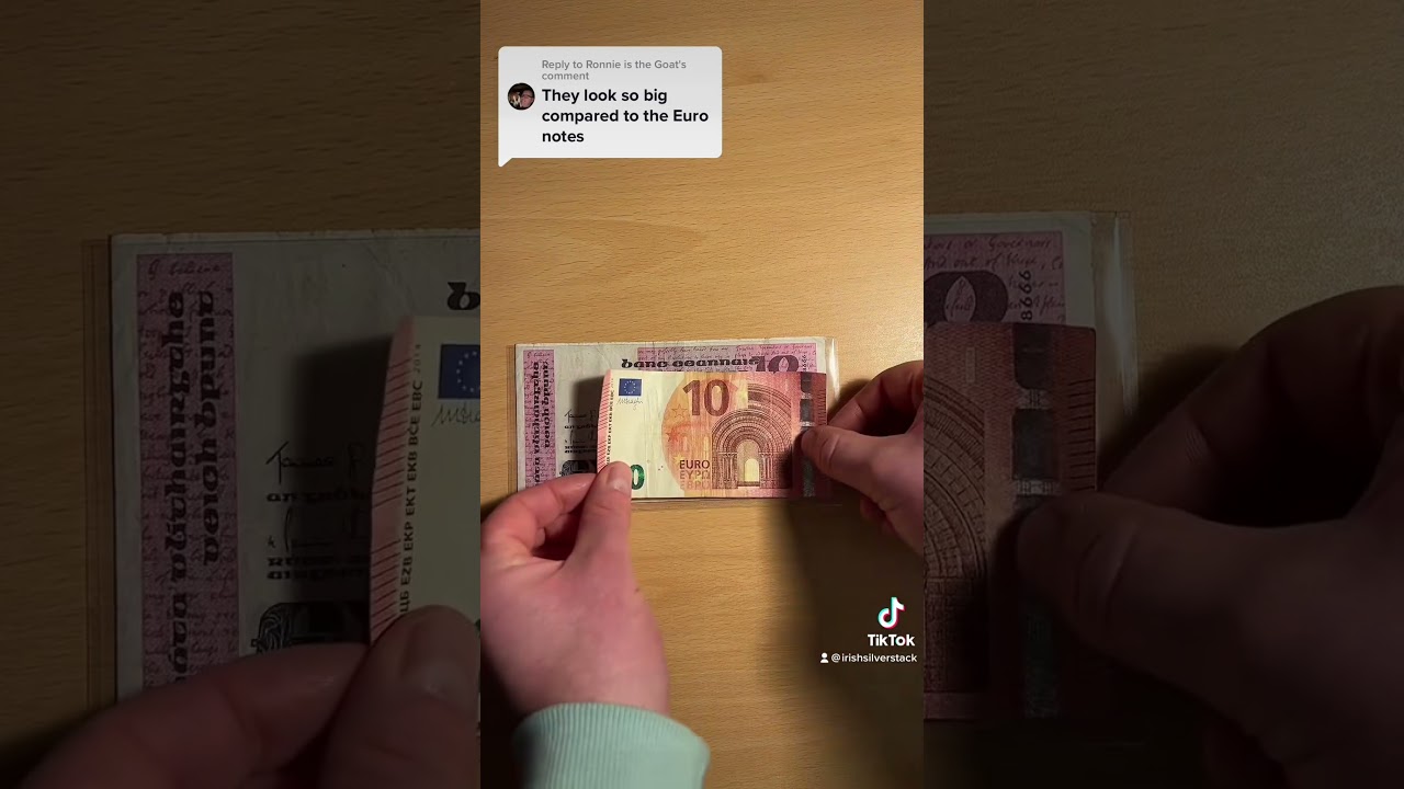 Euro Banknotes Vs Old Irish Banknotes #banknotes