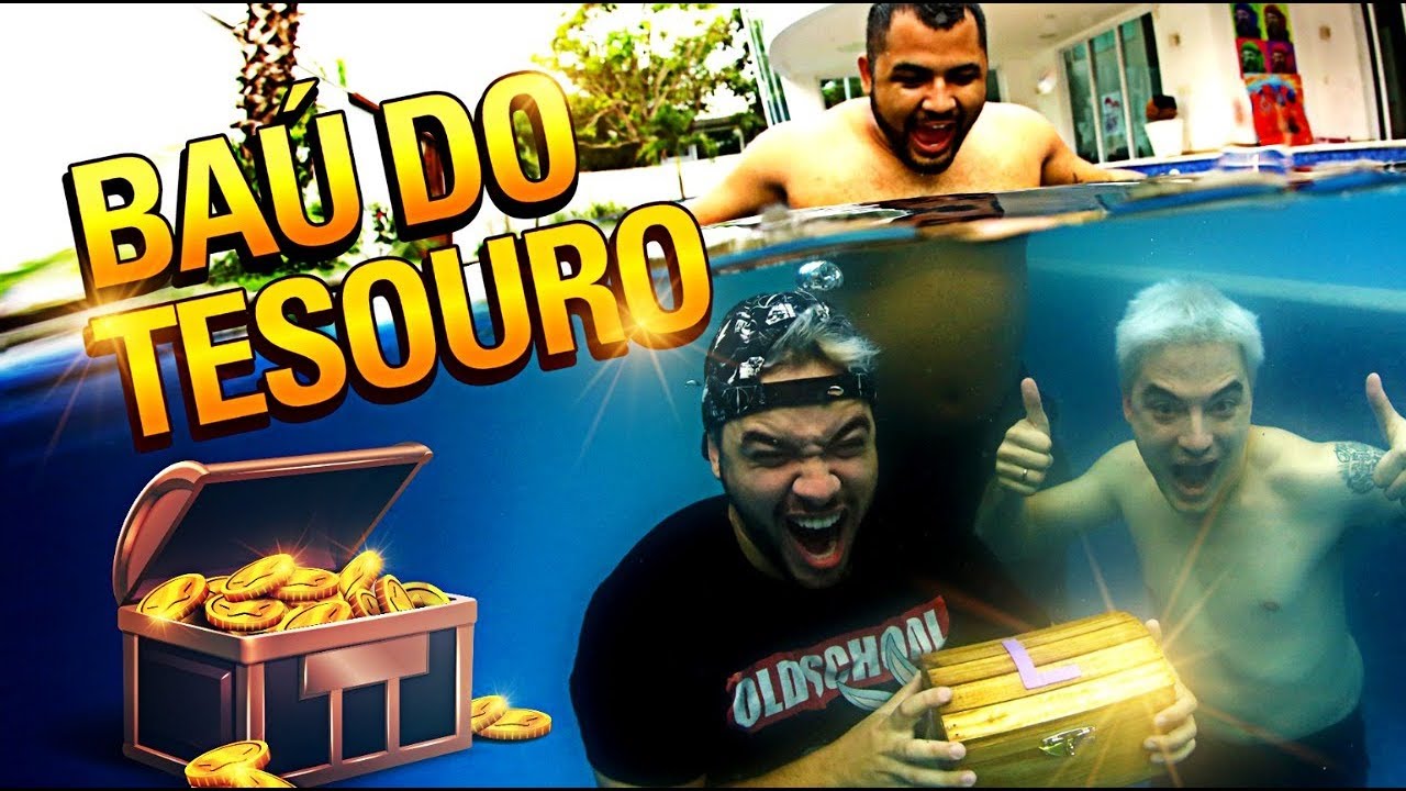 CAÇA AO TESOURO NA PISCINA DOS IRMĀOS NETO!